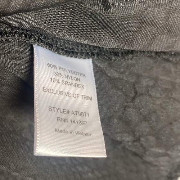 ASTR Fringed Beaded Burnout Velvet Crop Tank Top, flocked snakeskin - Picture 6 of 13